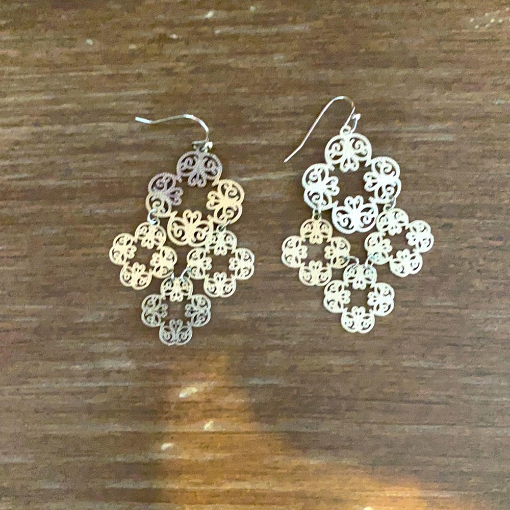 Silver earrings